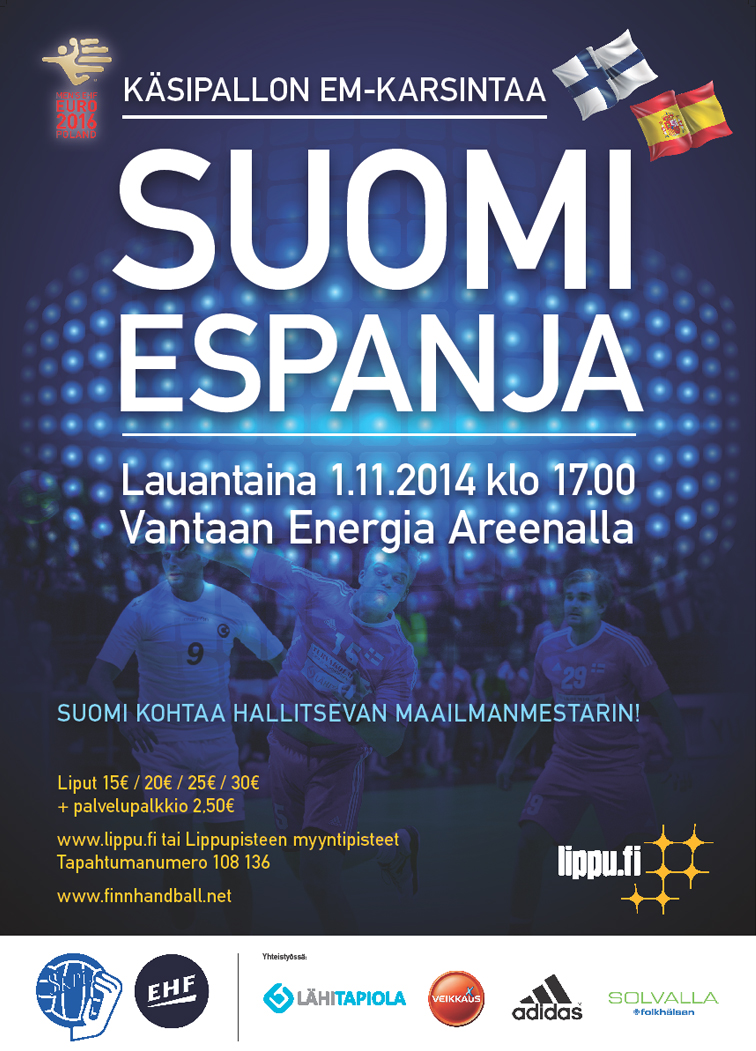 Suomi-Espanja 1.11. Energia Areenalla