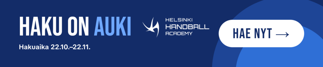 Helsingin Käsipallo Akatemian haku on nyt auki